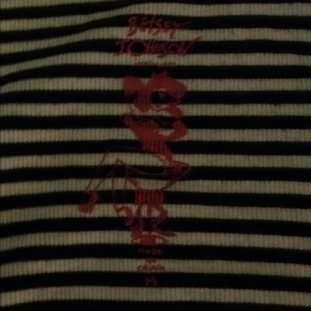 Betsey Johnson striped long sleeve pyjama top M - Picture 4 of 4